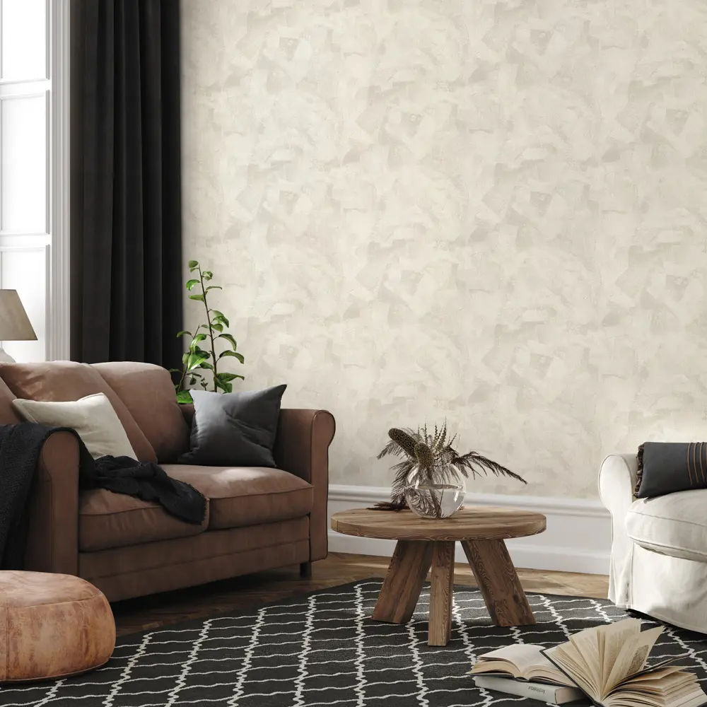 Обои флизелиновые Аспект Ру Титан светло-бежевые 1.06 м 70348-12 STLM-2183084 - Вид №3