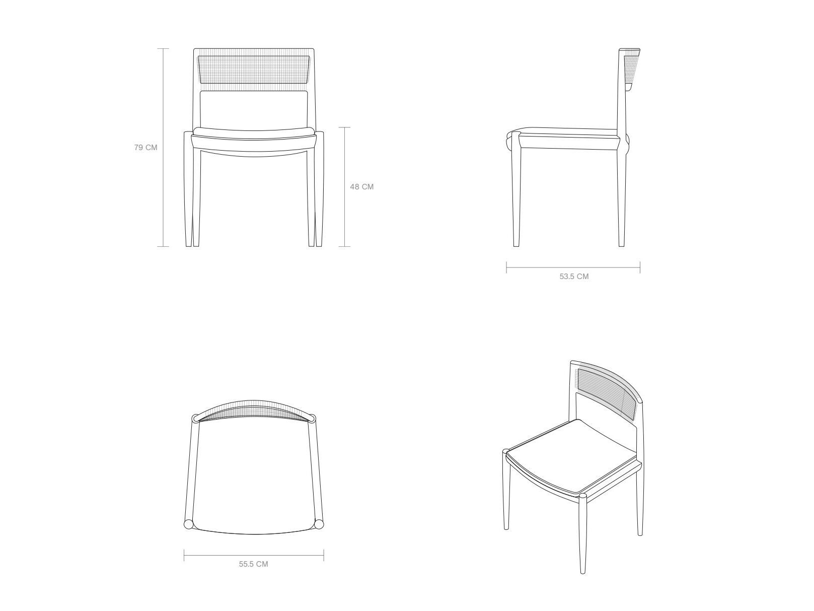 Мягкий стул из тикового дерева с подлокотниками Phantom Hands Tangāli ARCH-00109147 - Вид №6