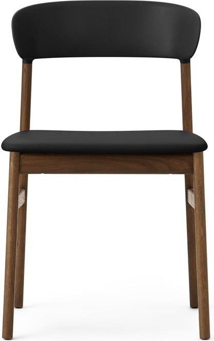 1401025 Herit Обивка для стульев Smoked Oak Spectrum Leather Black Normann Copenhagen  - Вид №1