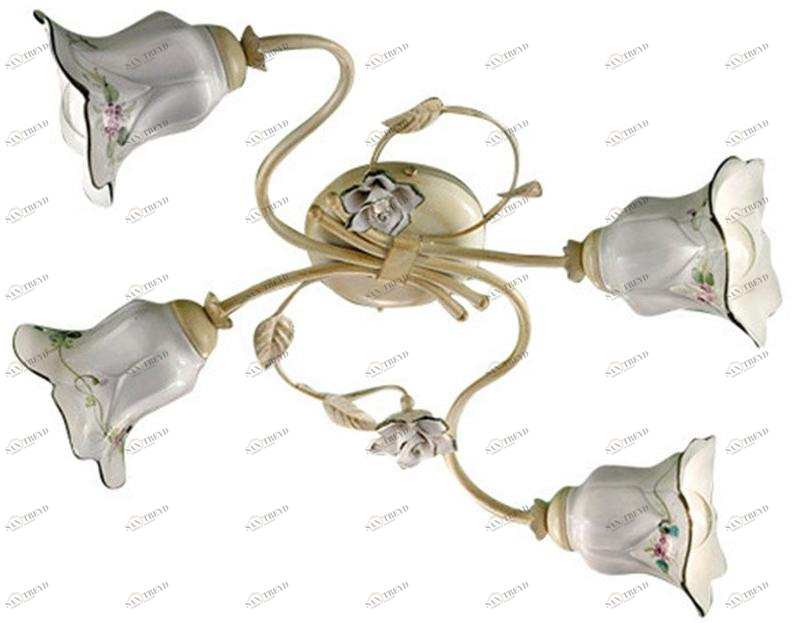 FERROLUCE Керамический потолочный светильник с фиксированным кронштейном Pisa C1204 -1/2/3/4/6