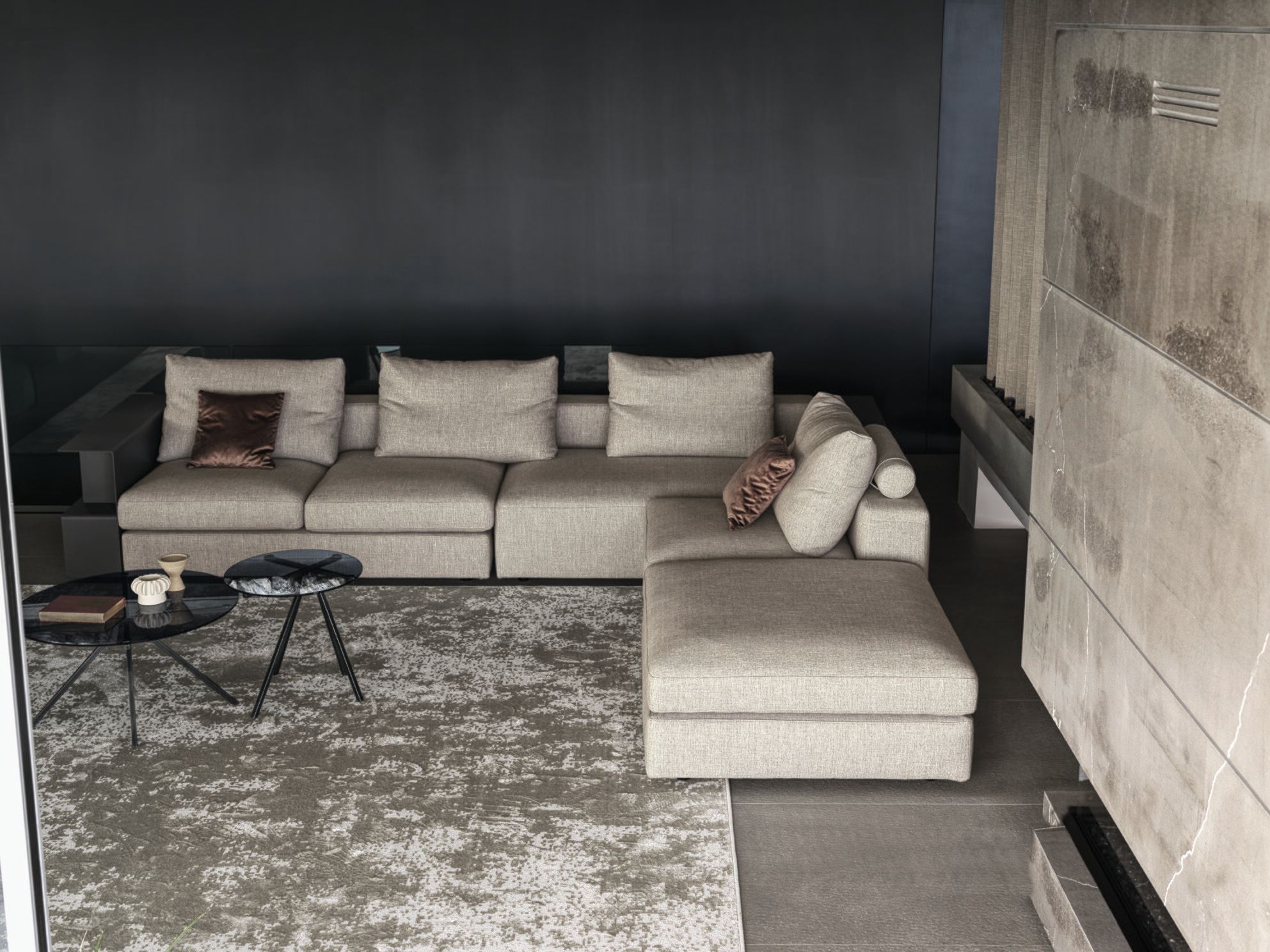 4-местный тканевый диван Bontempi Casa ZENIT PLUS ARCH-00077502 - Вид №1