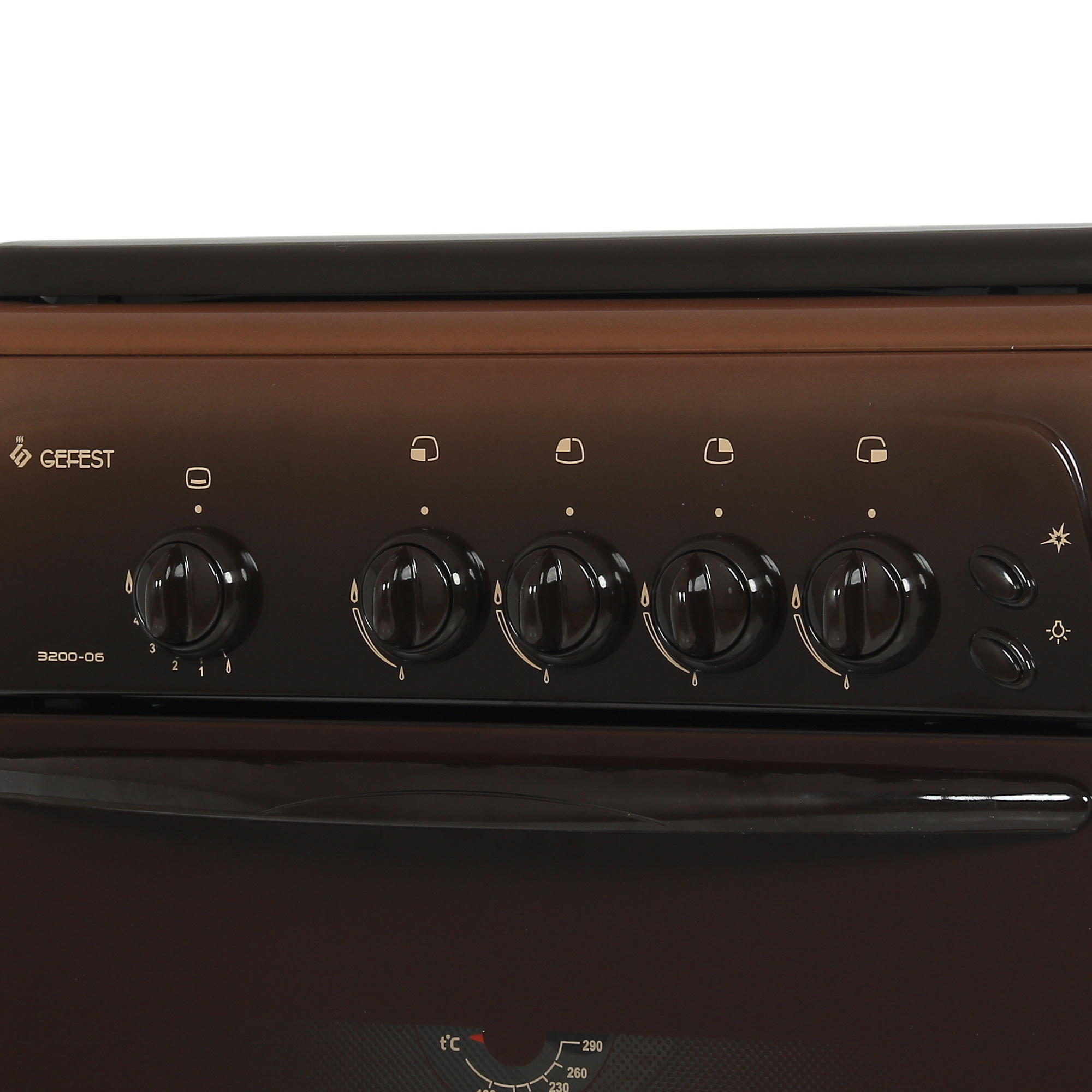 1115589 Газовая плита Gefest ПГ 3200-06 К43 коричневый STDN-0150263 - Вид №3