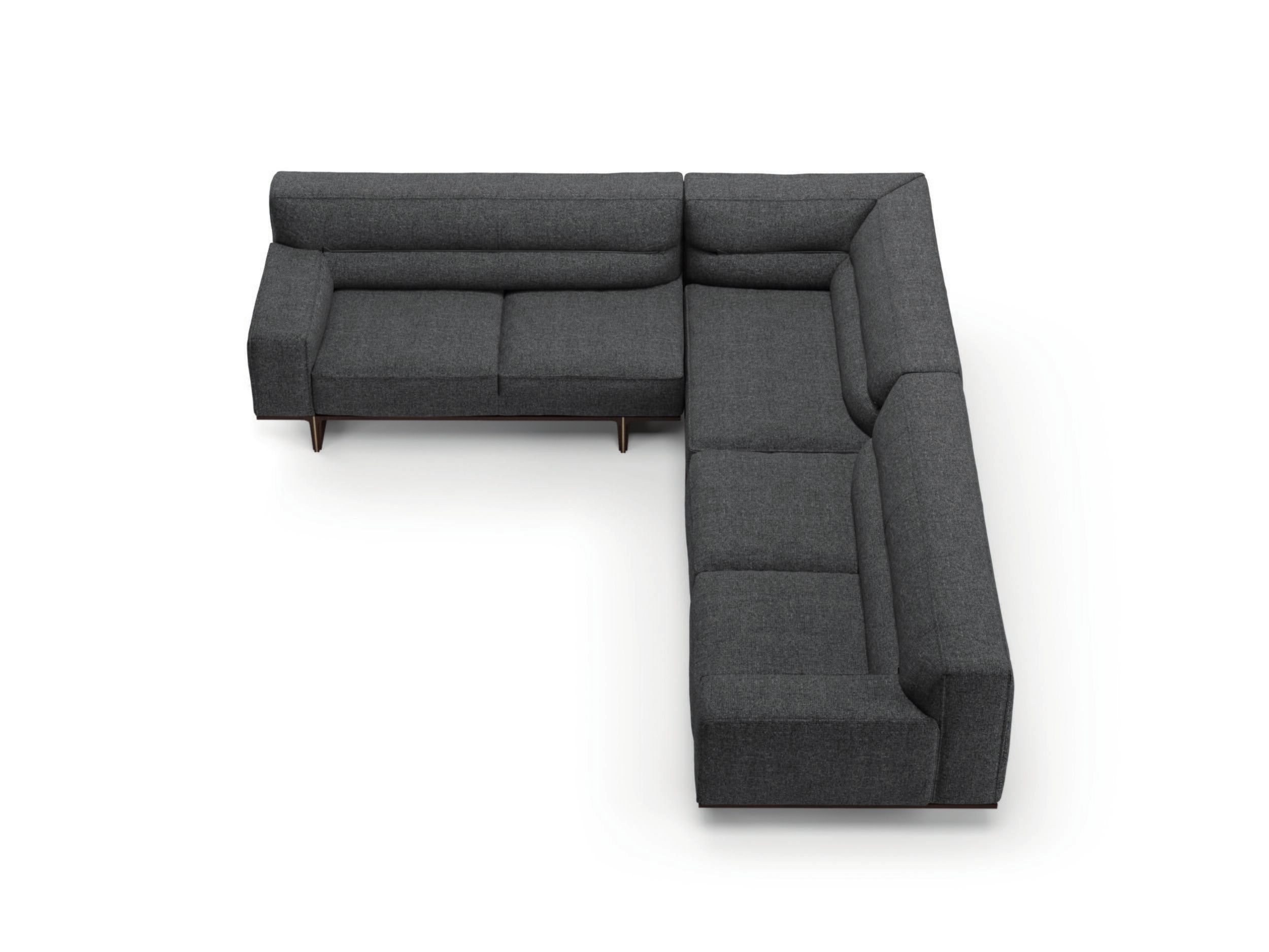 Модульный угловой диван из ткани Natuzzi Italia кендо ARCH-00124059 - Вид №2