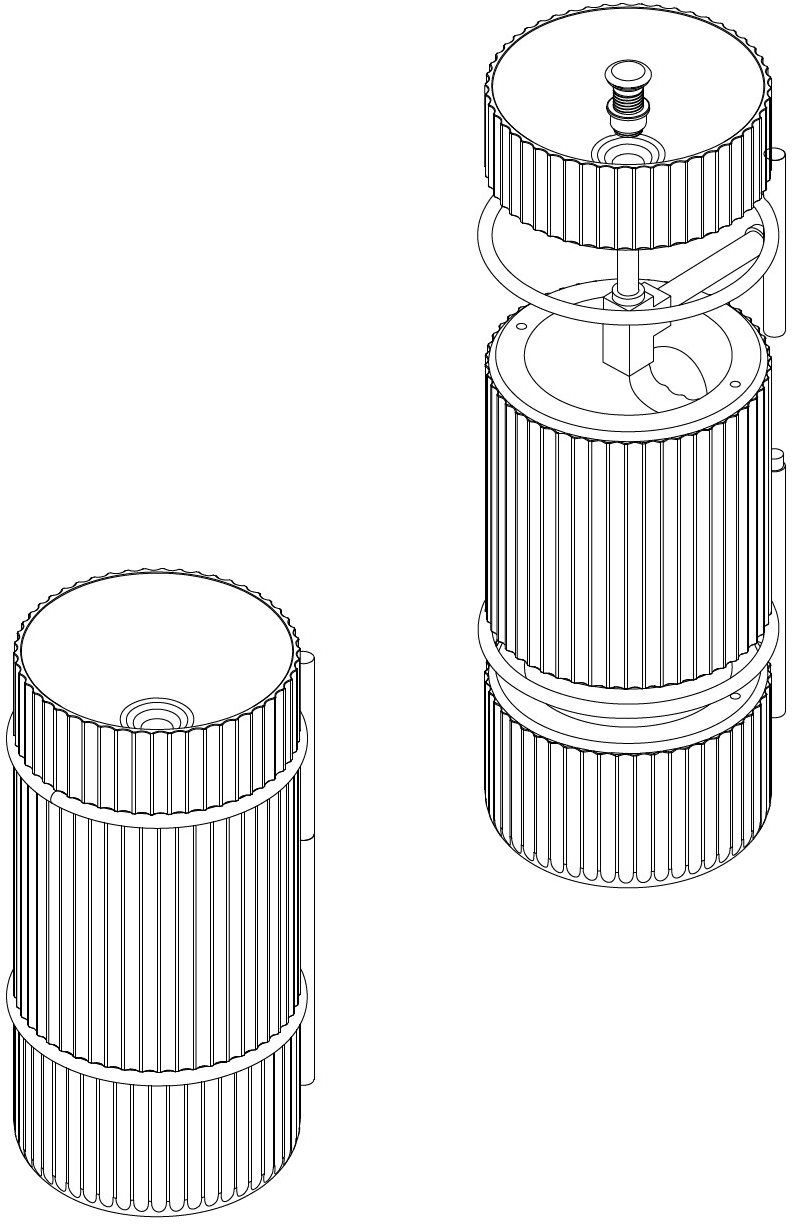Напольная раковина стоящая овальная L'ANTIC COLONIAL Column sun-id-1472283 - Вид №6