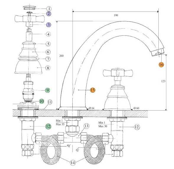 606940JJ18 Смеситель Bandini Old England Santreyd - Вид №1