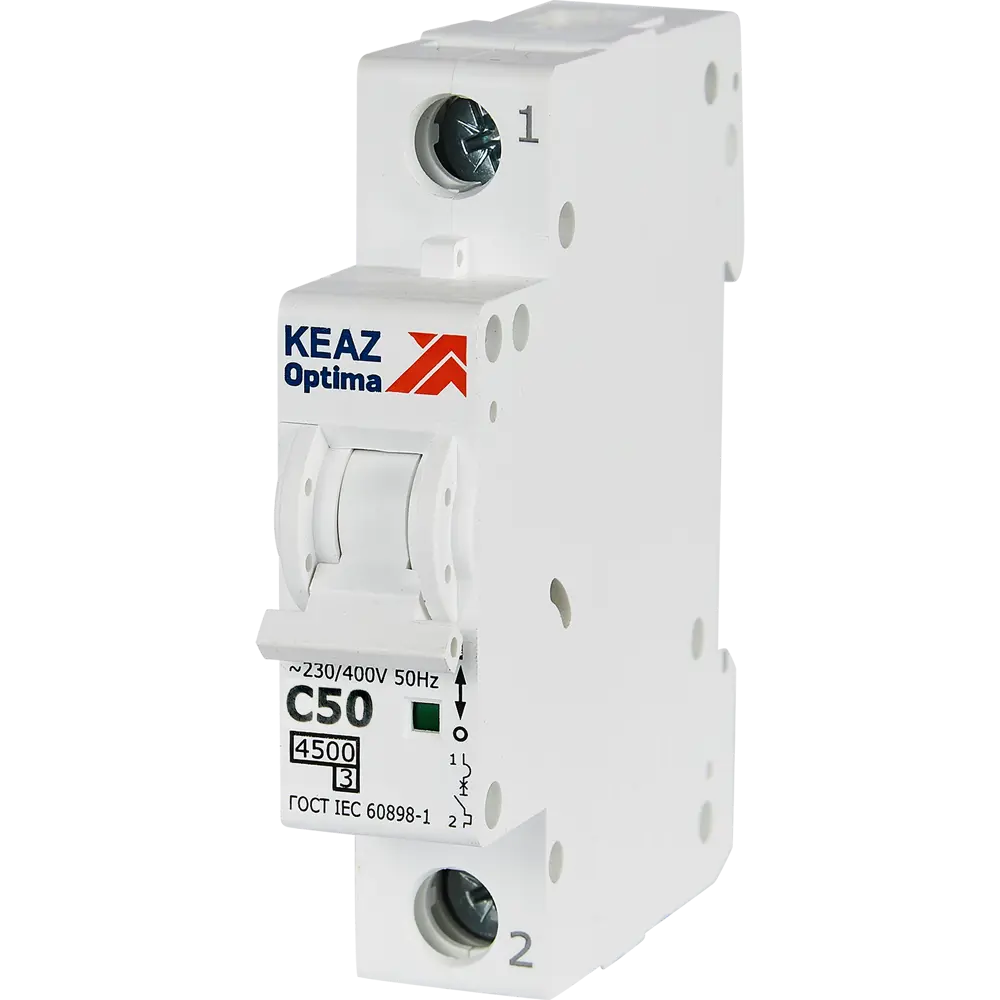 Автоматический выключатель КЭАЗ Opti Din BM63 1P 50А для надежной защиты электросети 89206662 STLM-1116749