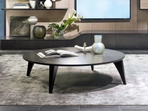 Carpanelli Круглый журнальный столик для гостиной Optical skin Tl63/b