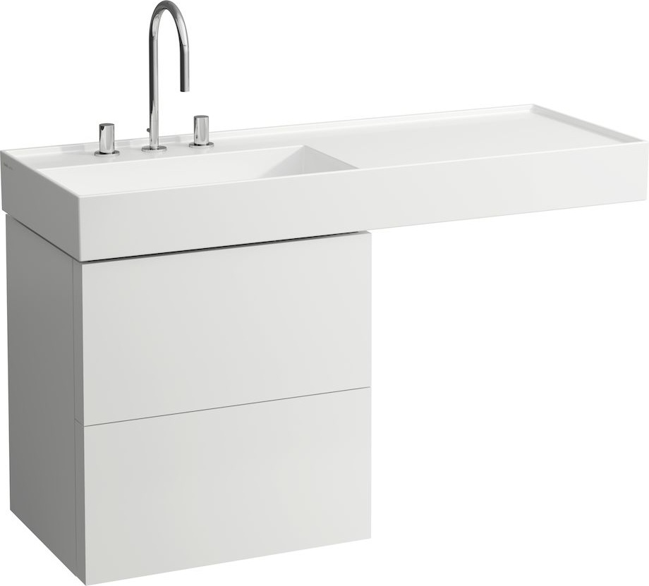 H8133320208151 Раковина, полочка справа, со специальным скрытым сливом LAUFEN PRO - Вид №1