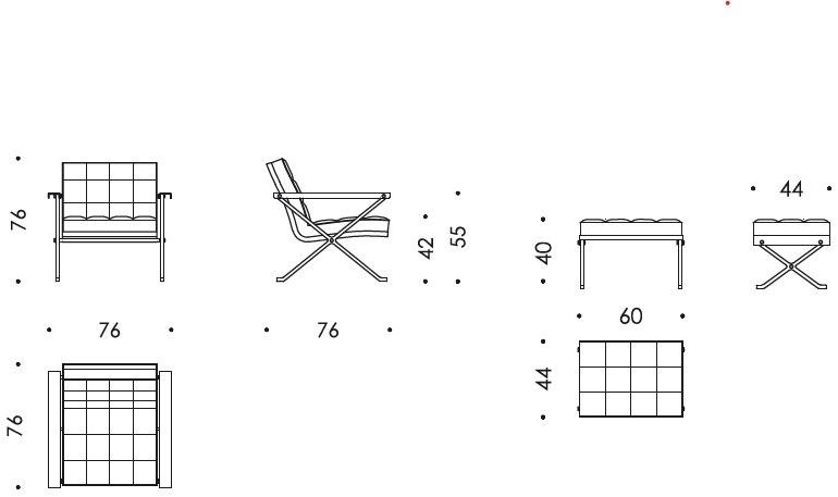 Wittmann Стеганое кожаное кресло с подлокотниками Constanze 3/4 sun-id-1376531 - Вид №5