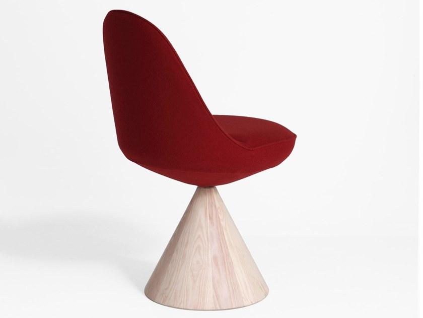 Porro Вращающийся стул из массива дерева и ткани sun-id-1511873 - Вид №3