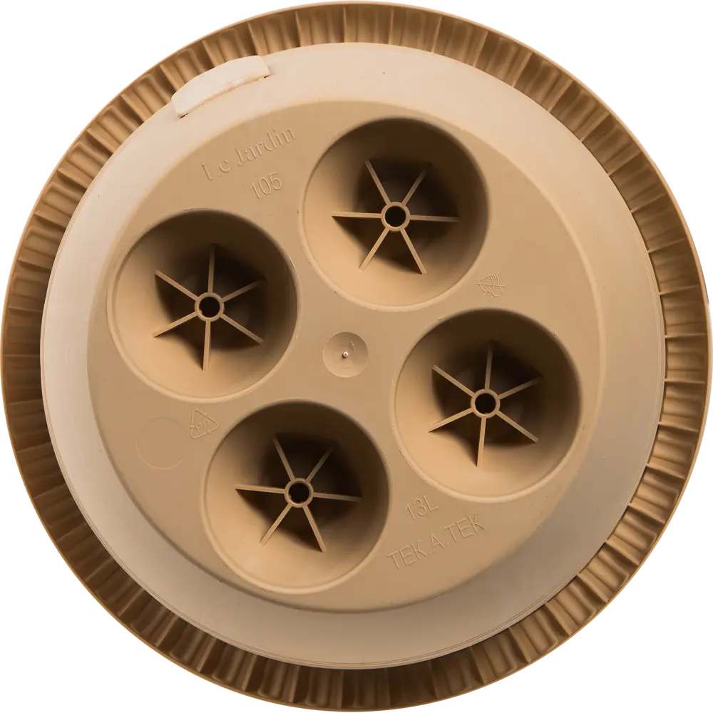 ТЕК.А.ТЕК Горшок Le Jardin золотой для растений с автополивом 11952648 Жардин STLM-0001643 - Вид №2