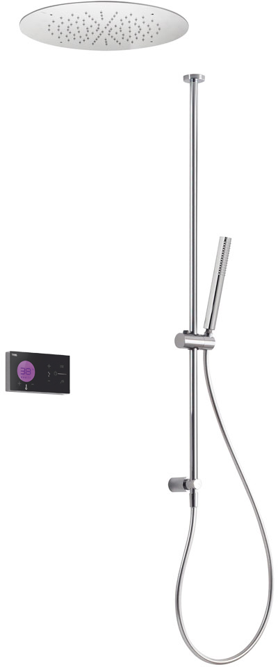 SHOWER TECHNOLOGY Kit de grifo termostático electrónico empotrado de 2 vías Shower Technology Blue Edition para ducha-09288565 TRES