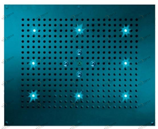 rvb Встроенная лейка дождевого душа с хромотерапией Slide 8021.--.43