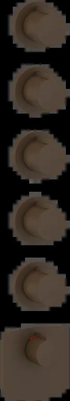 Смеситель для душа 43240 845 Gessi Ventaglio ТЕМНАЯ БРОНЗА