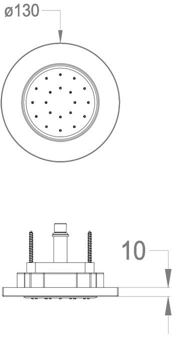 Fir Italia Встроенный боковой душ Shower complements 1470108 - Вид №2