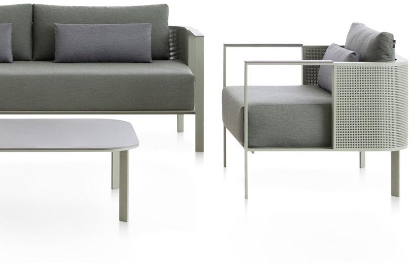 GANDIABLASCO Садовое кресло из термо-лакированного алюминия с подлокотниками Solanas sun-id-1403685 - Вид №5