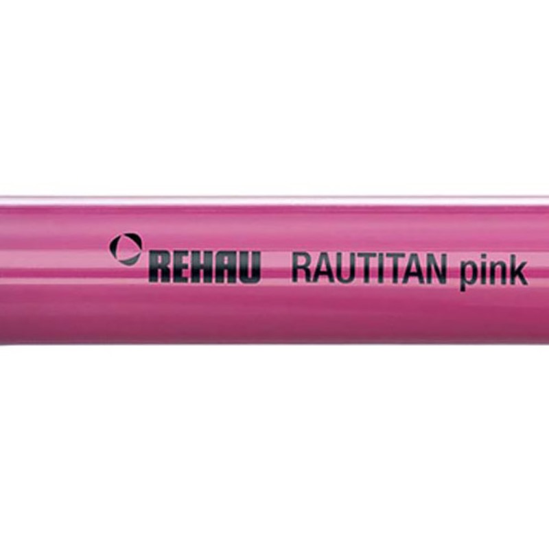 Труба полиэтиленовая с кислородным барьером PE-Xa/EVAL RAUTITAN pink REHAU 32х4,4 бухта 50м 136072050