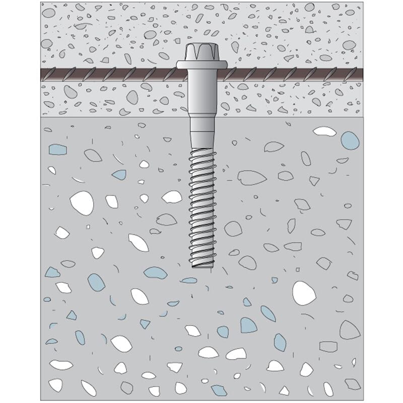 Оцинкованный винтовой соединитель для бетонной съемки TECNARIA V CEM-E ARCH-00056162 - Вид №1