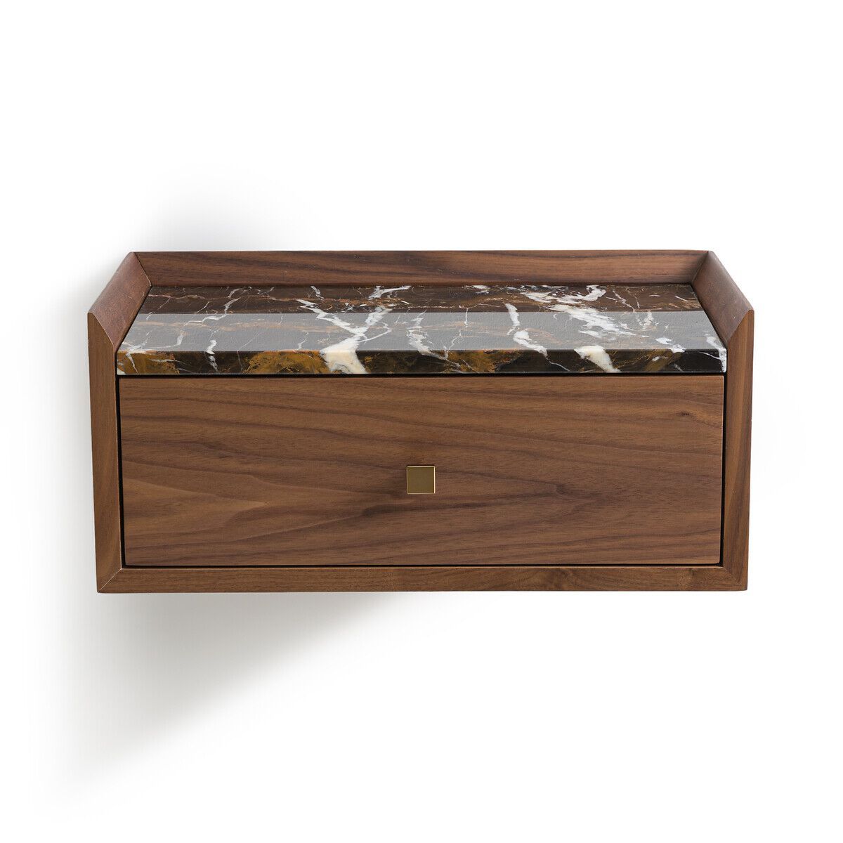 Подвесная тумбочка из дерева и мрамора с ящиками AMPM Noham ARCH-00058778 - Вид №1