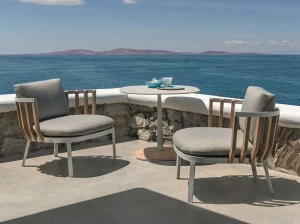 Ethimo Садовое кресло из тика с подлокотниками Swing