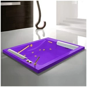 Ванна с гидромассажем фиолетовая с золотом Gruppo treesse Bis STXV529BFZ