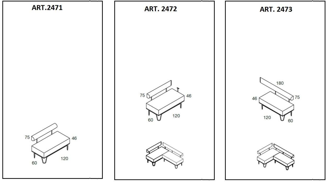 Sedex Мягкая скамейка со спинкой sun-id-1481175 - Вид №1