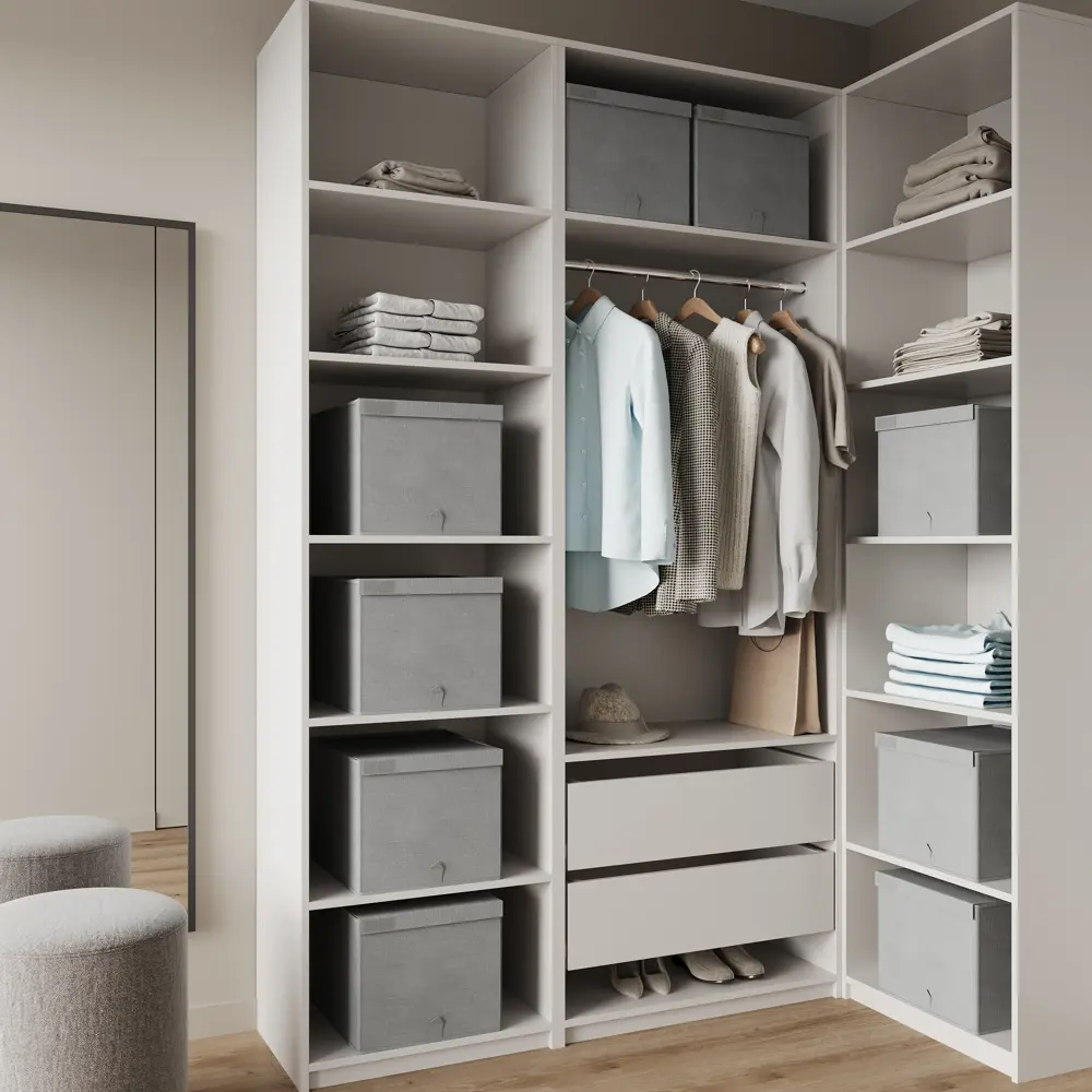 Konsensa — складная коробка для хранения с крышкой, серый 89397847 STLM-1565927 - Вид №5