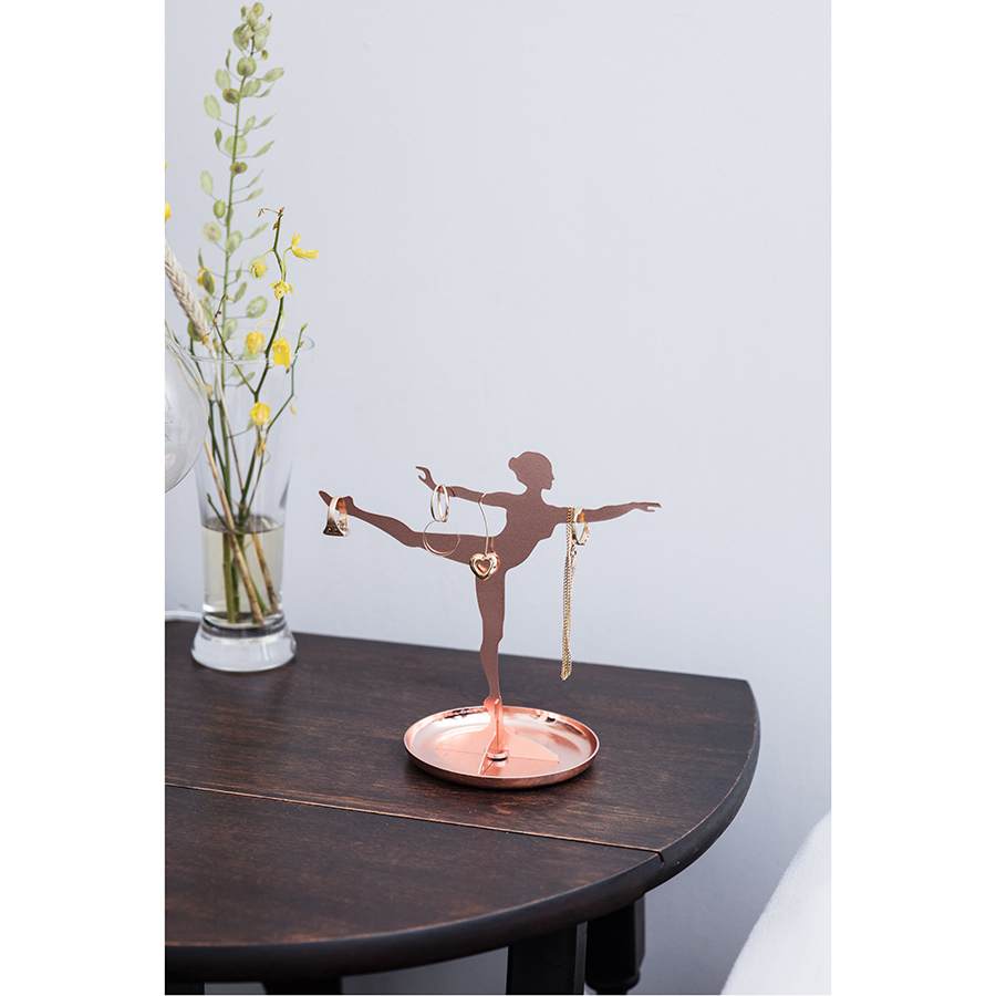JK08-CO Держатель для украшений ballerina медь Kikkerland  - Вид №1