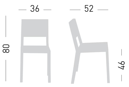 Стул из инженерного пластика и дерева GABER Together ARCH-00020180 - Вид №1