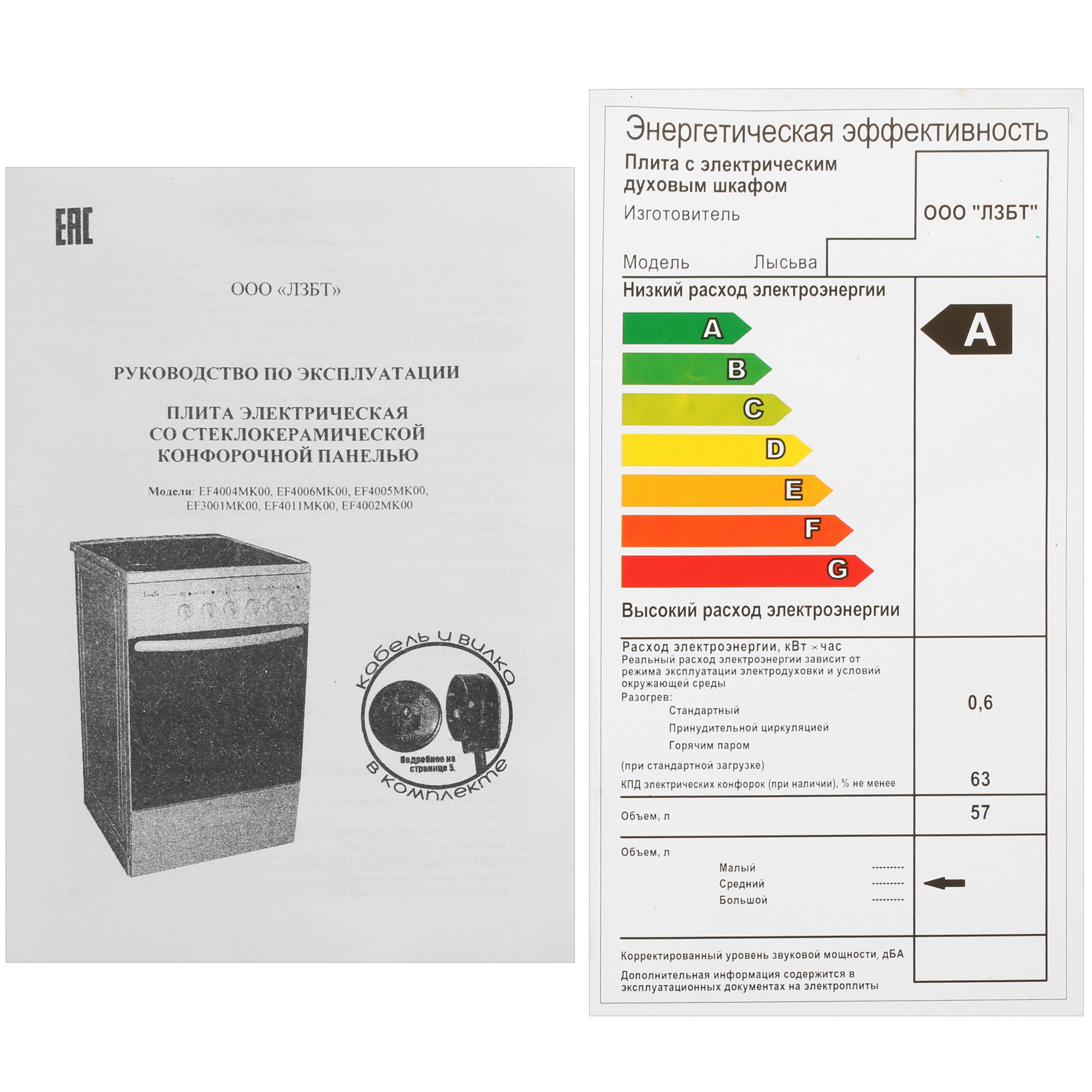 4746173 Электрическая плита Лысьва EF3001MK00 черный STDN-0024979 - Вид №9