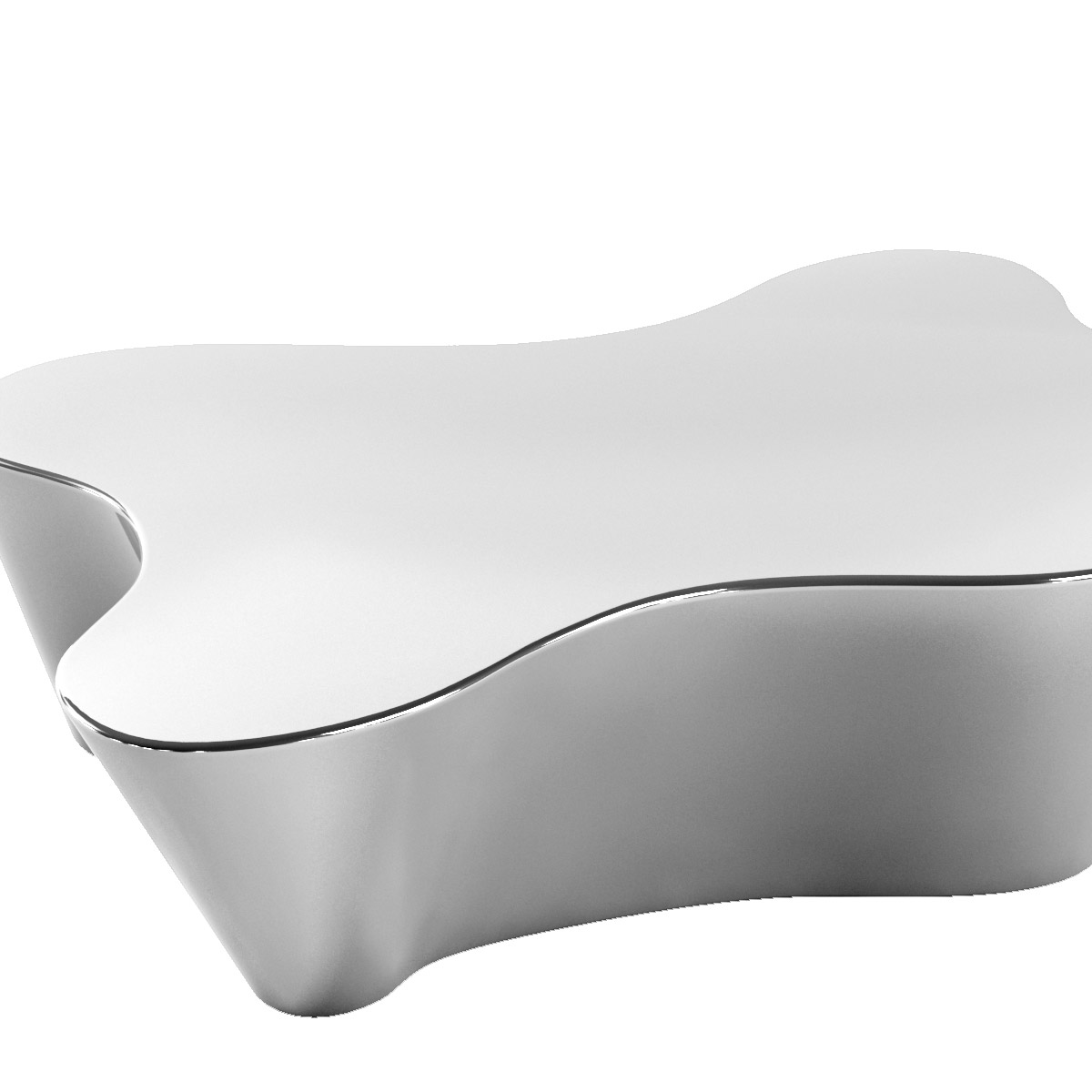 Журнальный столик с металлической столешницей 116х76 хром Vaughan DELIGHT COLLECTION  00-3882219 Хром  - Вид №1