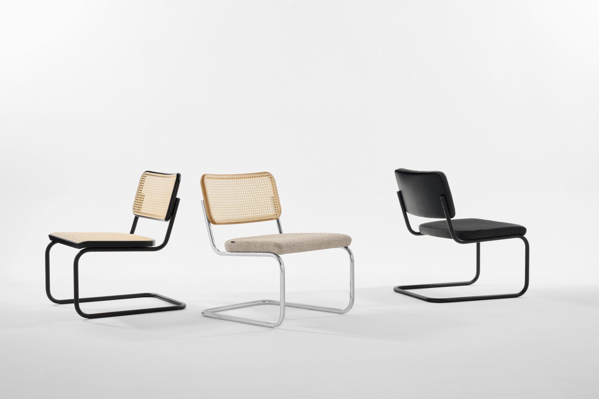 Стальное консольное кресло с мягким сиденьем THONET S 32 / S 64 ARCH-00106249 - Вид №3