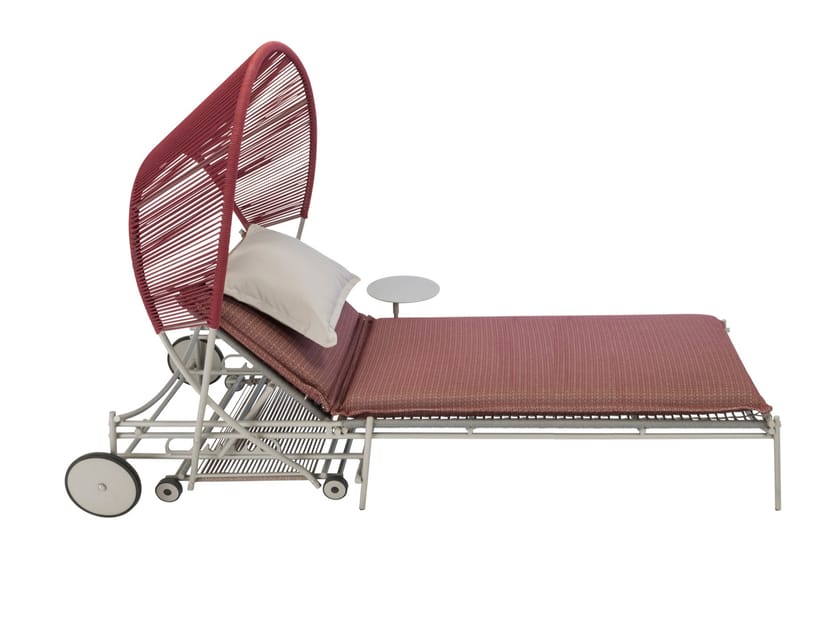 Алюминиевая складная откидная Садовая кровать с колесами ROCHE BOBOIS Traveler ARCH-00119302