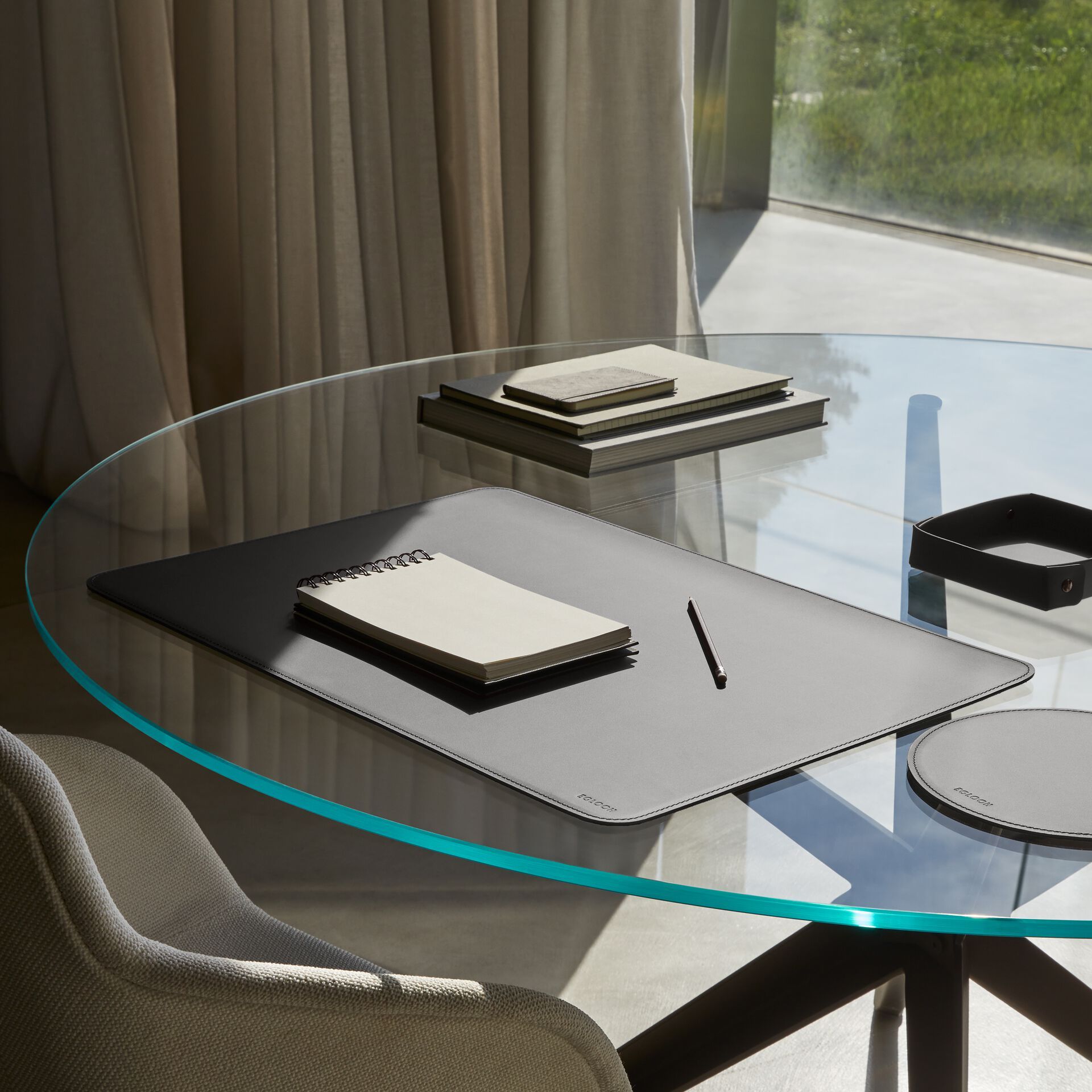 Регенерированный кожаный круглый коврик для мыши EGLOOH ATLANTE ARCH-00149473 - Вид №29