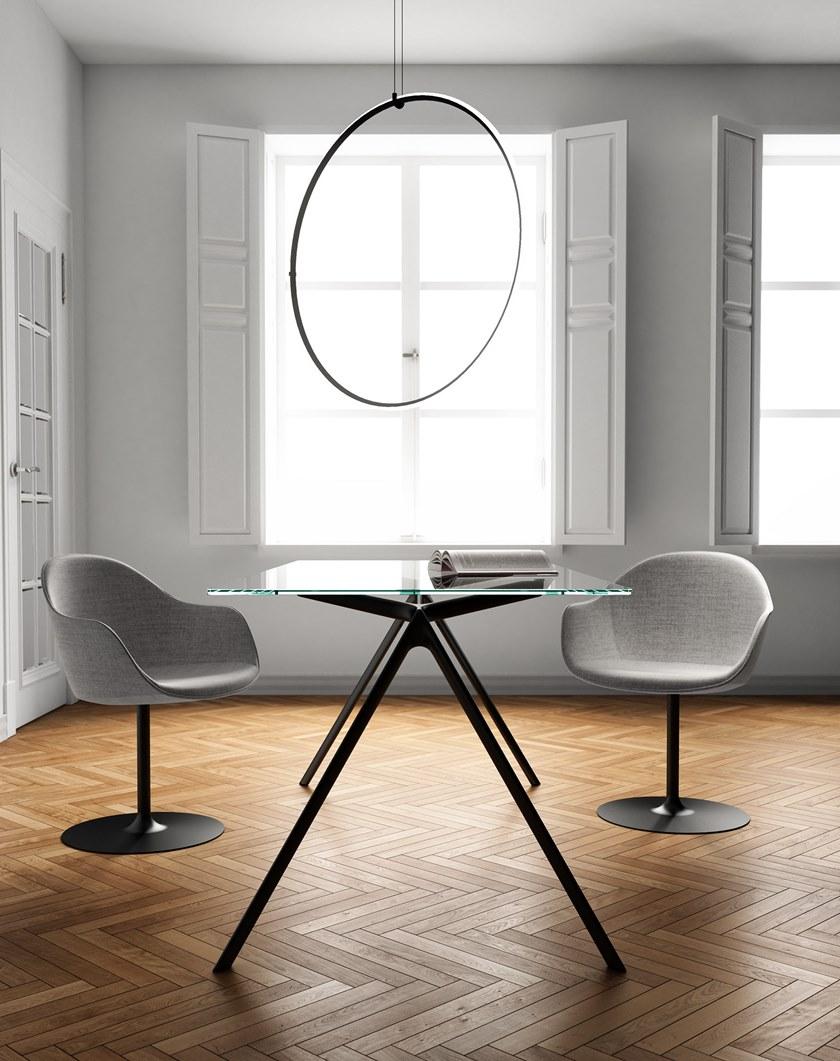 Alias Прямоугольный стол из алюминия и стекла Dry 45a - Вид №4