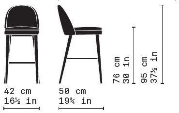 Very Wood Высокий табурет с подставкой для ног Carmen sun-id-1354749 - Вид №2