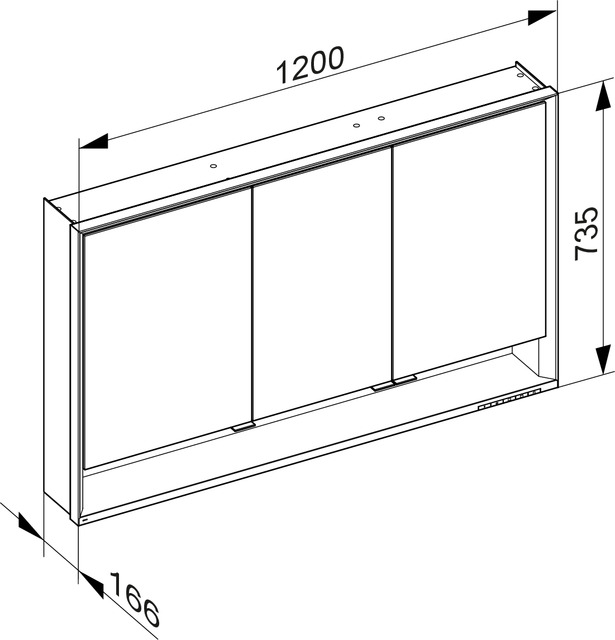 14305171301 Зеркальный шкаф KEUCO Royal Lumos - Вид №3