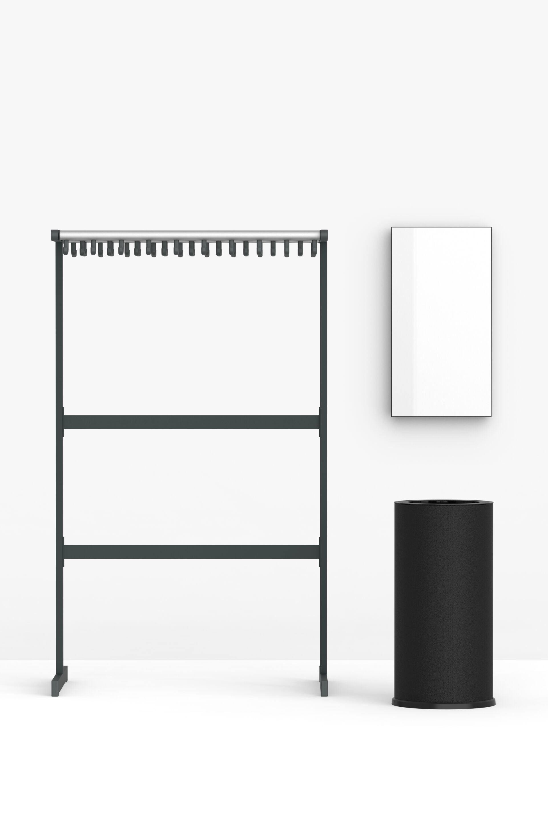 Прямоугольное алюминиевое настенное зеркало FUNCTIONALS LISTON ARCH-00031984 - Вид №27