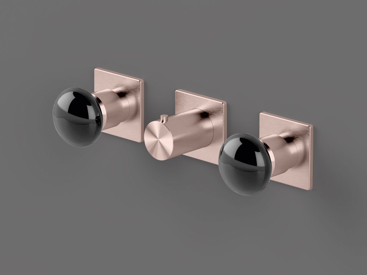 Нержавеющая сталь встраиваемый термостатический смеситель для душа с 3 отверстиями Radomonte Mirò ARCH-00092211 - Вид №8