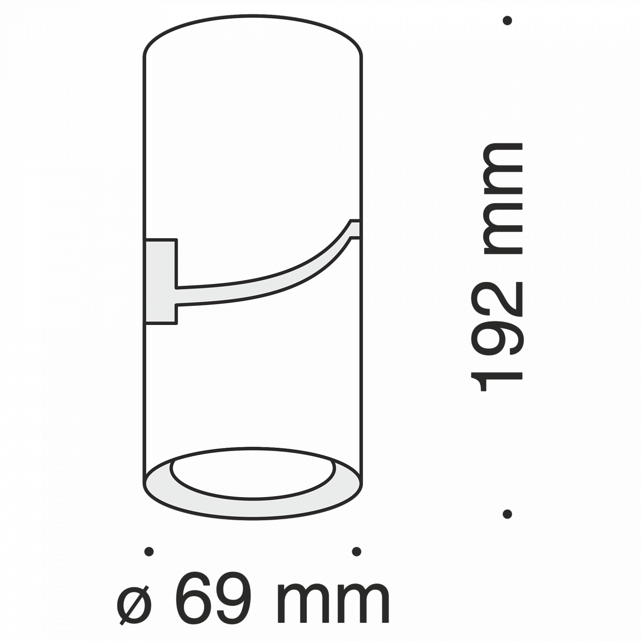 Спот потолочный светодиодный поворотный 19 см белый Tube C019CW-01W TECHNICAL CEILING & WALL 00-3956981 Белый  - Вид №1