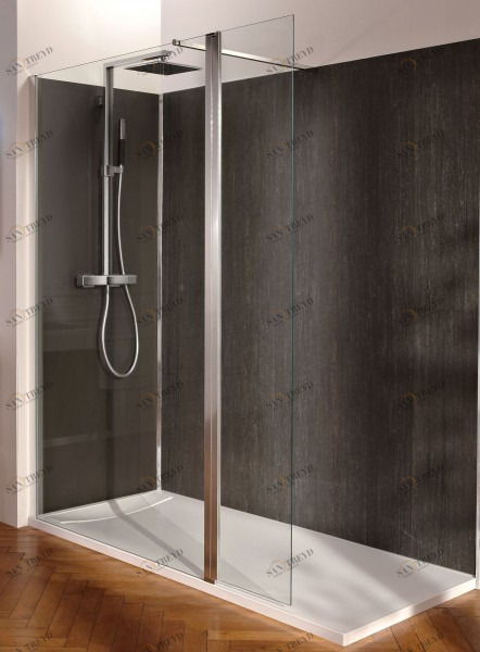 C22WP120-GA Фиксированное душевое ограждение с поворотной панелью Jacobdelafon CONTRA Santreyd