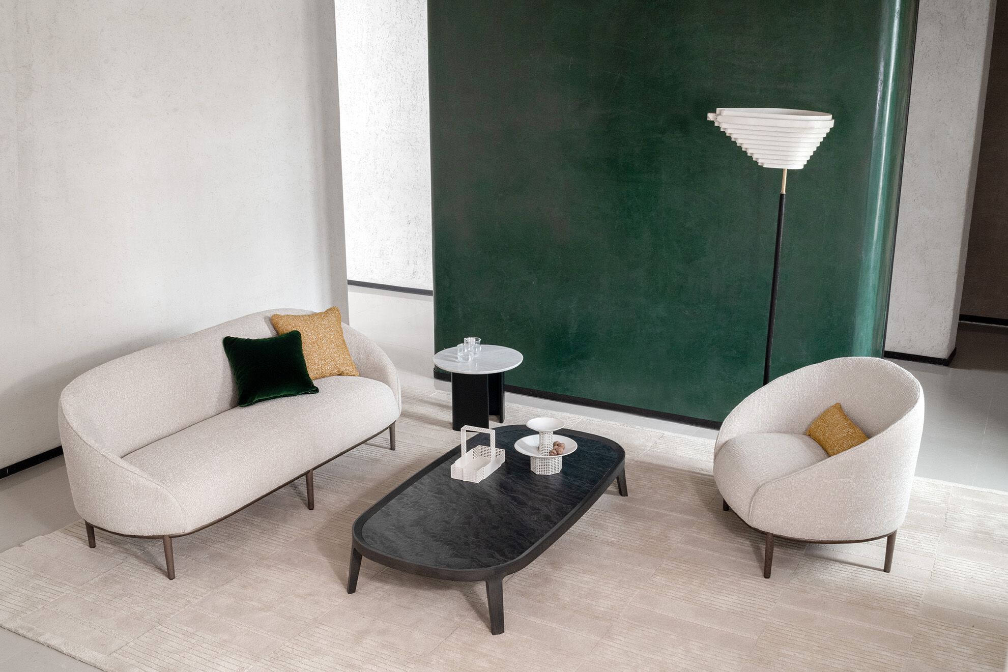 Тканевое кресло с подлокотниками Potocco Yoisho ARCH-00099066 - Вид №2