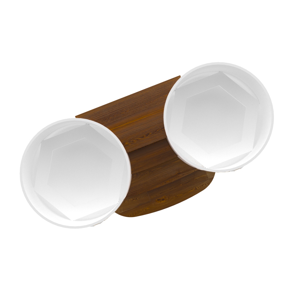 2345 Подиум на 2 купели D 1,5 СЛ морёный Alyarus  - Вид №2