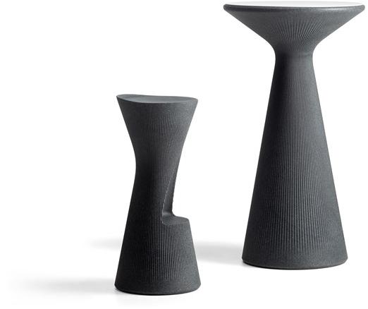 Plust Круглый высокий стол из полиэтилена Fade sun-id-1358397 - Вид №1