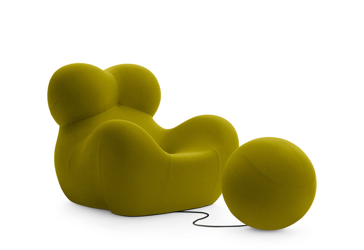 Тканевое кресло с подставкой для ног B&B Italia ARCH-00039311 - Вид №15