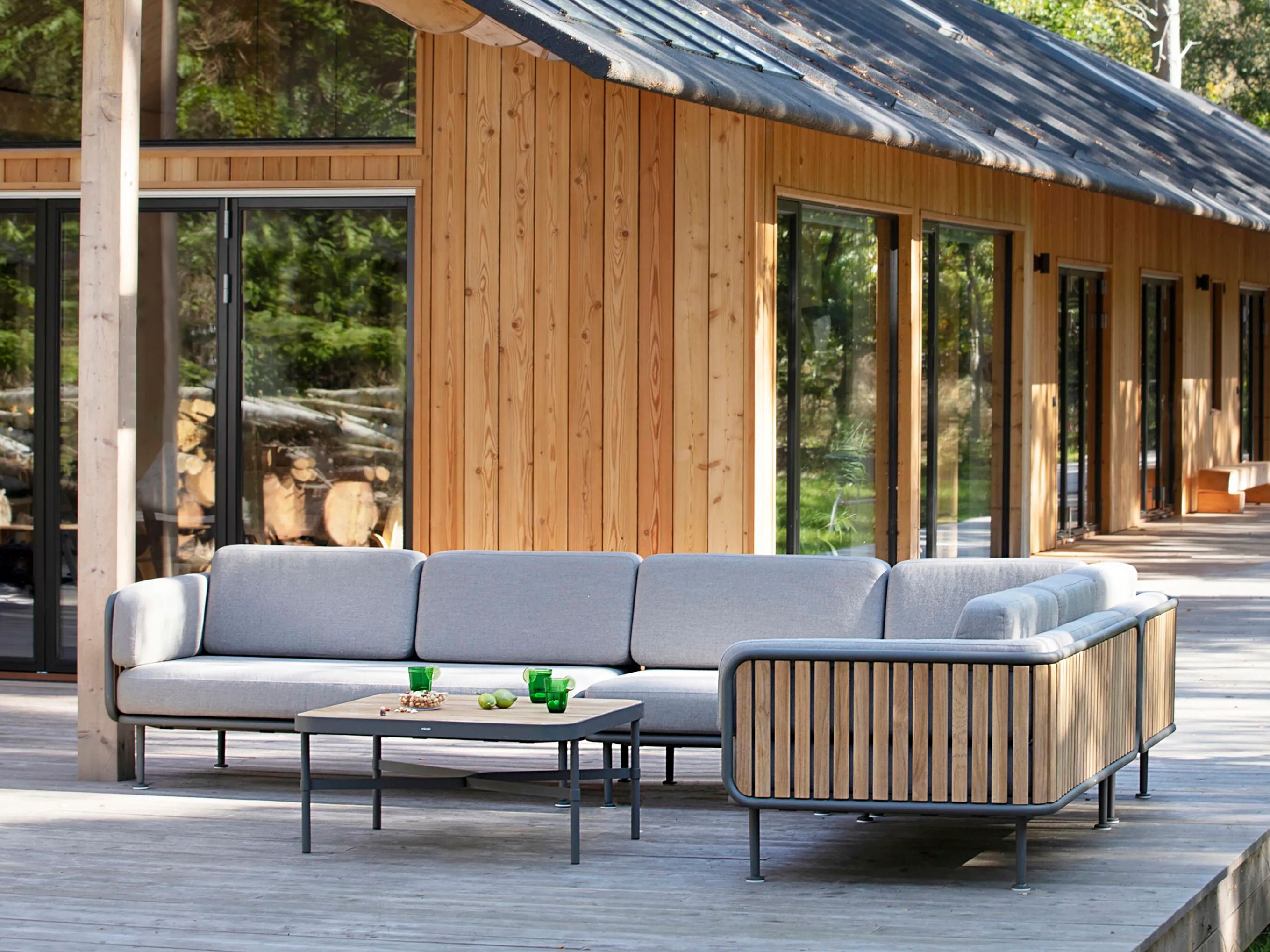 Модульный и угловой садовый диван в Sunbrella® Mindo Mindo 100 ARCH-00073486