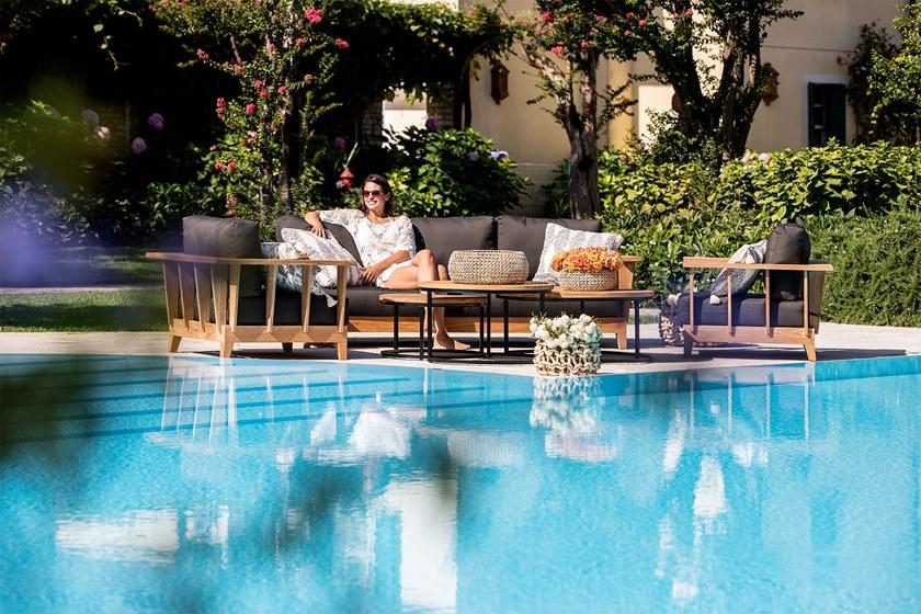 cbdesign Садовое кресло из тика с подлокотниками Meet you Tj 375 - Вид №5