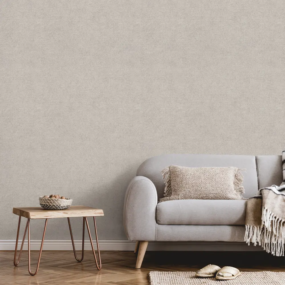 INSPIRE Linen - флизелиновые обои темно-бежевые под покраску 87949127 STLM-0076325 - Вид №2