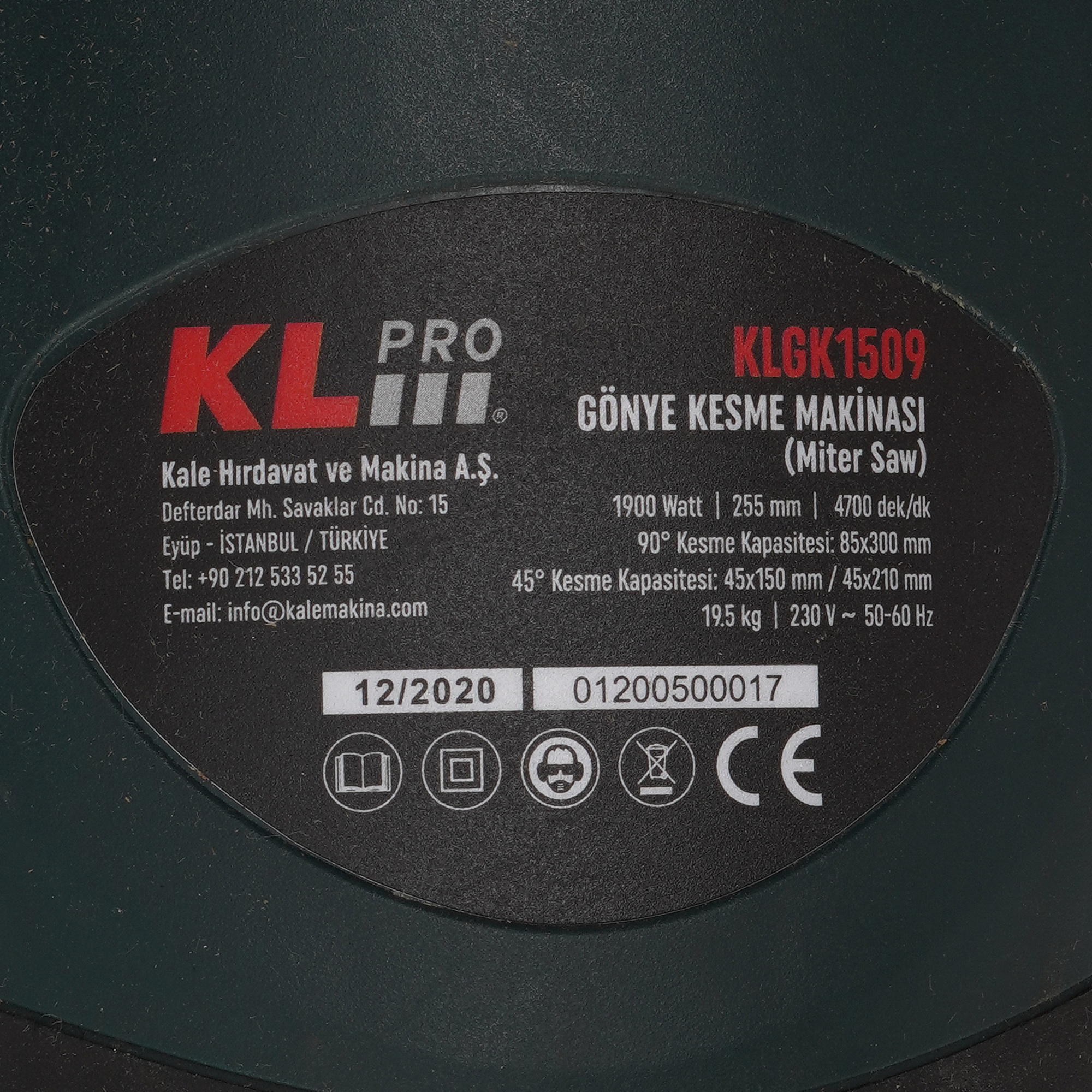 Торцовочная пила  KLPRO KLGK1509 9150402 STDN-0139672 - Вид №6