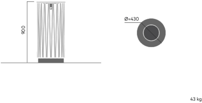 VESTRE Урна для мусора из оцинкованной стали April sun-id-1511740 - Вид №10